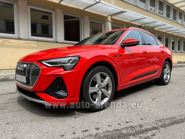 Rental Audi e-tron 55 quattro S Line (electric car) in Monaco