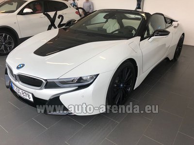 Rental in Monaco the car BMW i8 Roadster Cabrio First Edition 1 of 200 eDrive