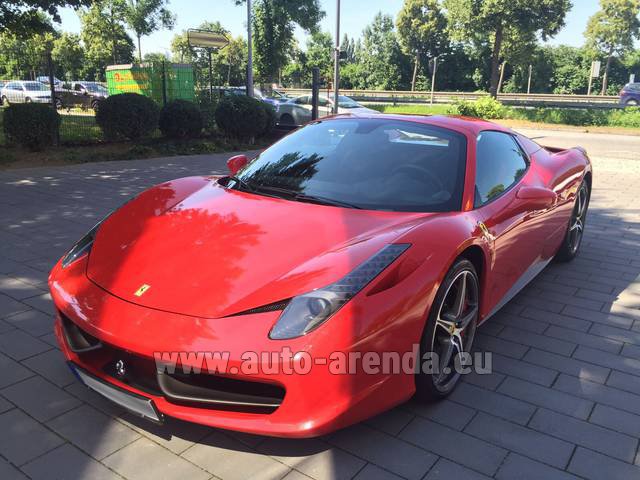 Rent Ferrari 458 Italia Spider Cabrio Red In Cote D Azur International Airport Auto Arenda