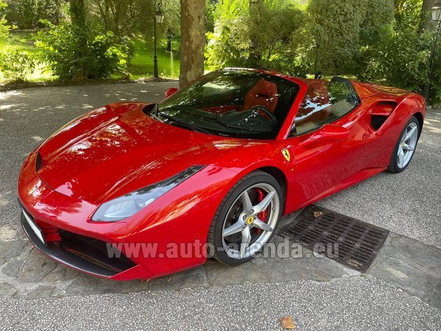 Rental Ferrari 488 Spider in Monte Carlo
