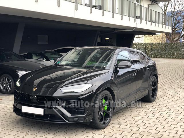 Rental Lamborghini Urus Black in Fontvieille