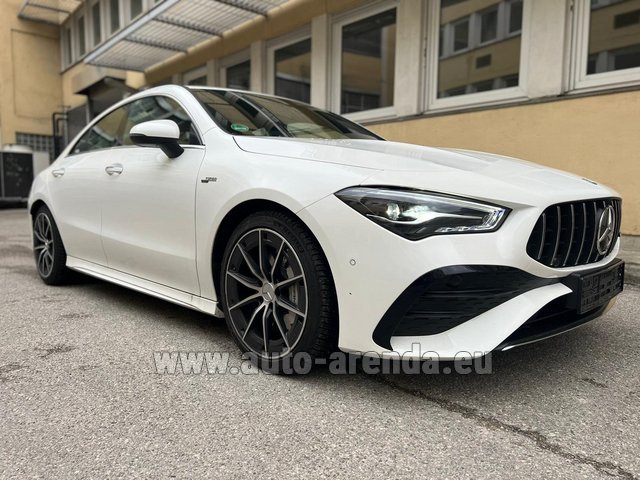 Rental Mercedes-Benz AMG CLA 35 4MATIC Coupe in Fontvieille