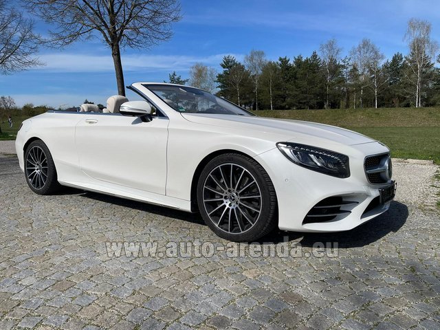 Rental Mercedes-Benz S-Class S 560 Convertible 4Matic AMG equipment in Monte Carlo
