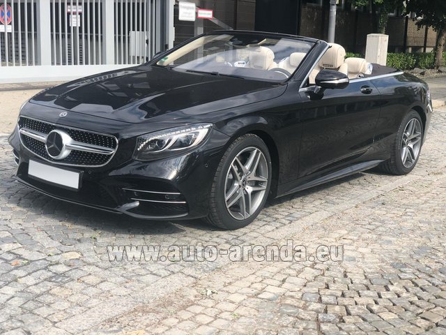 Rental Mercedes-Benz S-Class S 560 Cabriolet 4Matic AMG equipment in Monte Carlo