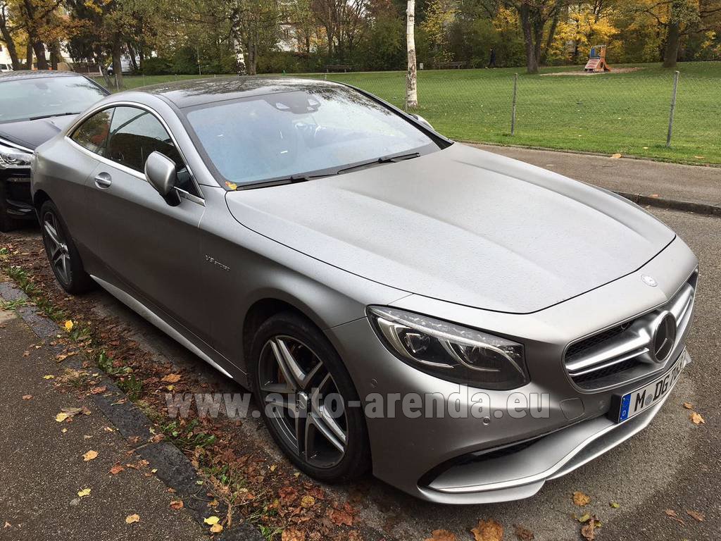Rent The Mercedes Benz S Class S63 Amg Coupe Car In Monaco