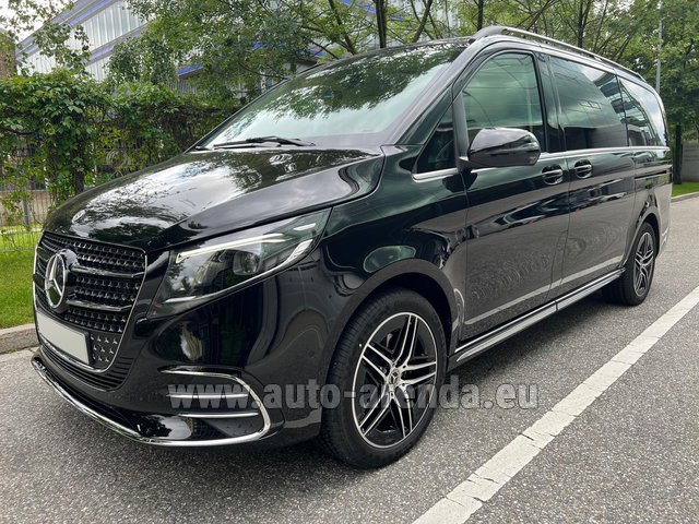 Rental Mercedes-Benz V-Class (Viano) V300d Long AMG Equipment (Model 2024, 1+7 pax, Panoramic roof, Automatic doors) in Monaco