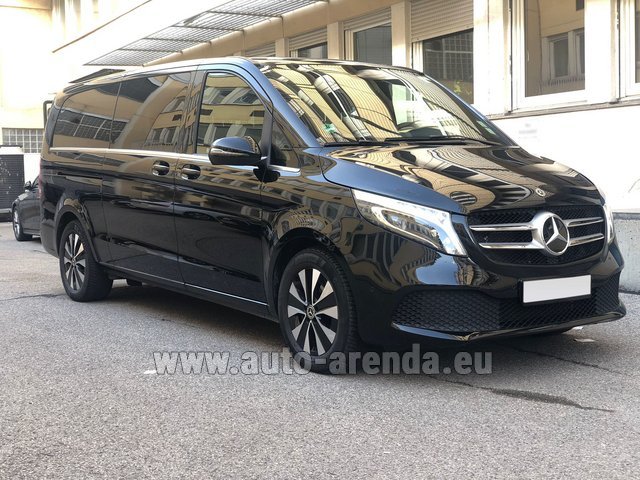 Rental Mercedes-Benz V-Class (Viano) V 300d extra Long (1+7 pax) AMG Line in Monaco City