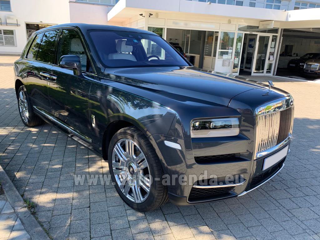 Rent The Rolls Royce Cullinan Dark Grey Car In Monaco
